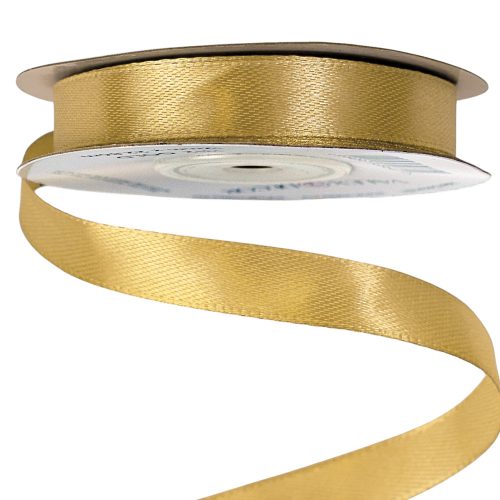 Saténová stuha 12mm x 22.86m - Zlatá