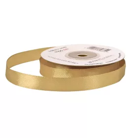 Saténová stuha 12mm x 22.86m - Zlatá