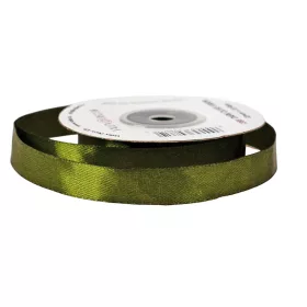 Saténová stuha 12mm x 22.86m - Olivová zelená