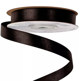 Saténová stuha 12mm x 22.86m - Čierna