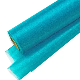 Snow organza 23.5cm x 10m - Tyrkysová