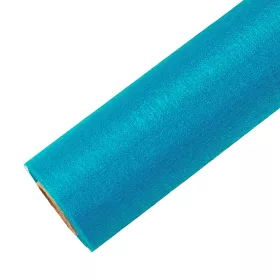 Snow organza 23.5cm x 10m - Tyrkysová