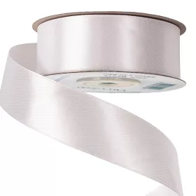 Saténová stuha 25mm x 22.86m - Biela