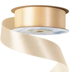 Saténová stuha 25mm x 22.86m - Ekrü