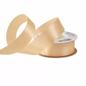 Saténová stuha 25mm x 22.86m - Ekrü