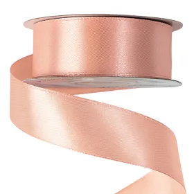 Saténová stuha 25mm x 22.86m - Púdrovo béžová