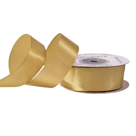 Saténová stuha 25mm x 22.86m - Zlatá