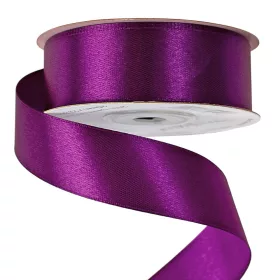 Saténová stuha 25mm x 22.86m - Tmavo fialová