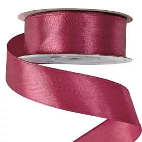 Saténová stuha 25mm x 22.86m - Baklažánovo fialová