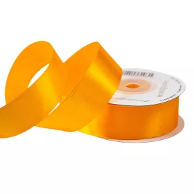 Saténová stuha 25mm x 22.86m - Tmavo žltá