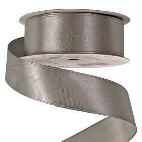 Saténová stuha 25mm x 22.86m - Modrá strieborná