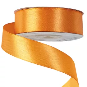 Saténová stuha 25mm x 22.86m - Pastelovo oranžová