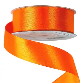 Saténová stuha 25mm x 22.86m - Tmavo oranžová