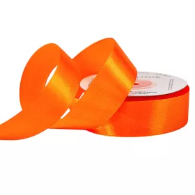 Saténová stuha 25mm x 22.86m - Tmavo oranžová