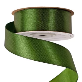 Saténová stuha 25mm x 22.86m - Tmavozelená