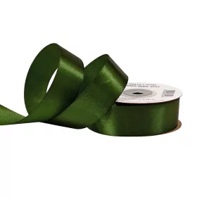 Saténová stuha 25mm x 22.86m - Tmavozelená