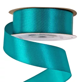Saténová stuha 25mm x 22.86m - Tyrkysová