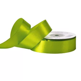 Saténová stuha 25mm x 22.86m - Čajová zelená