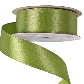 Saténová stuha 25mm x 22.86m - Machovo zelená