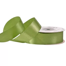 Saténová stuha 25mm x 22.86m - Machovo zelená