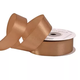 Saténová stuha 25mm x 22.86m - Hnedá
