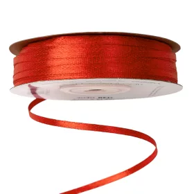 Saténová stuha 3mm x 91.44m - Červená