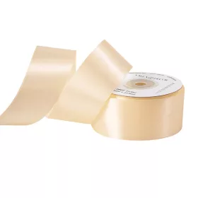 Saténová stuha 38mm x 22.86m - Ecru