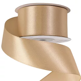Saténová stuha 38mm x 22.86m - Béžová