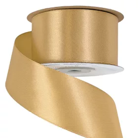 Saténová stuha 38mm x 22.86m - Zlatá