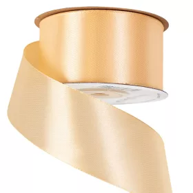 Saténová stuha 38mm x 22.86m - Krémová