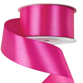 Saténová stuha 38mm x 22.86m - Tmavoružová