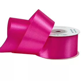 Saténová stuha 38mm x 22.86m - Tmavoružová
