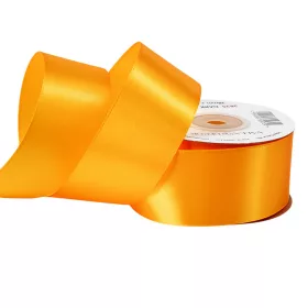 Saténová stuha 38mm x 22.86m - Tmavožltá