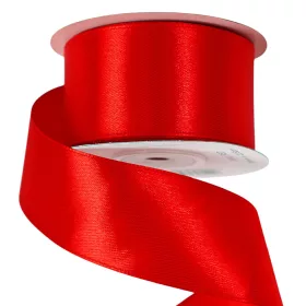 Saténová stuha 38mm x 22.86m - Červená