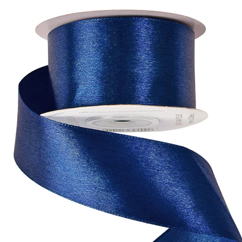 Saténová stuha 38mm x 22.86m - Námornícka modrá