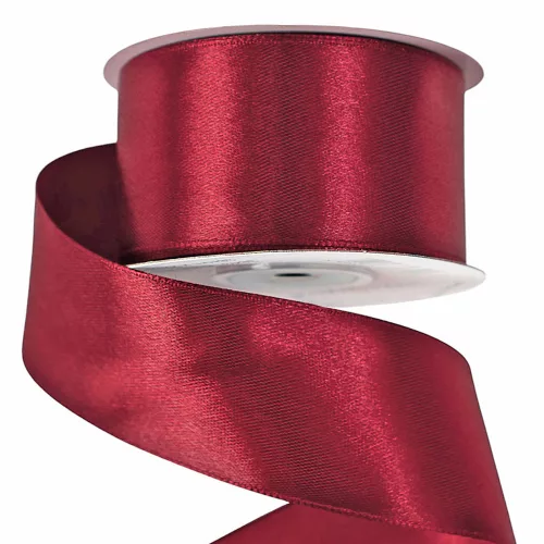 Saténová stuha 38mm x 22.86m - Víno červené