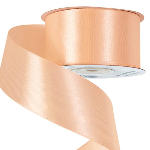 Saténová stuha 38mm x 22.86m - Svetlá broskyňová