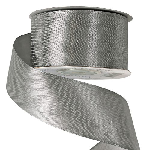 Saténová stuha 38mm x 22.86m - Modrostrieborná