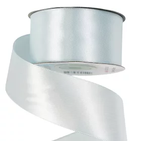 Saténová stuha 38mm x 22.86m - Modrosivá