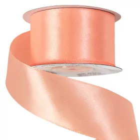 Saténová stuha 38mm x 22.86m - Broskyňová