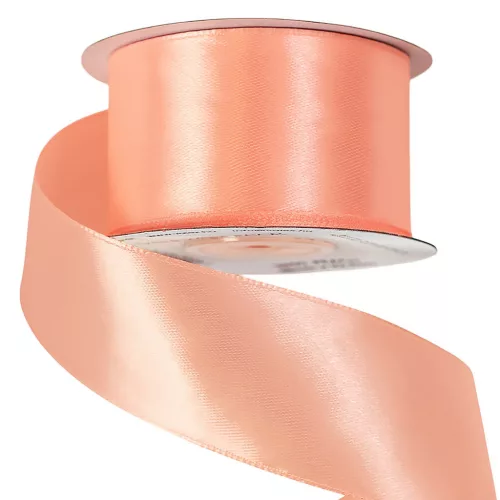Saténová stuha 38mm x 22.86m - Broskyňová