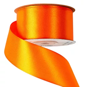 Saténová stuha 38mm x 22.86m - Tmavo oranžová