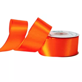 Saténová stuha 38mm x 22.86m - Tmavo oranžová