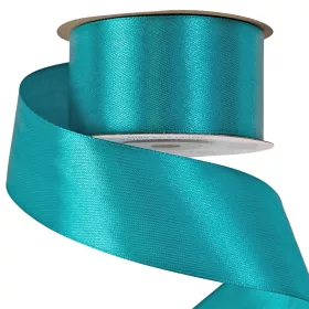 Saténová stuha 38mm x 22.86m - Tyrkysová