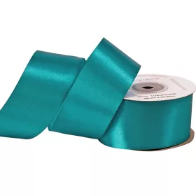 Saténová stuha 38mm x 22.86m - Tyrkysová