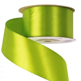 Saténová stuha 38mm x 22.86m - Čajová zelená