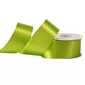 Saténová stuha 38mm x 22.86m - Čajová zelená