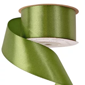 Saténová stuha 38mm x 22.86m - Machovo zelená