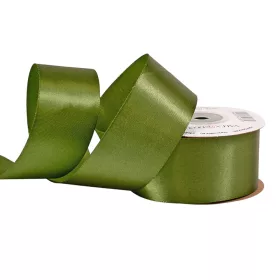 Saténová stuha 38mm x 22.86m - Machovo zelená