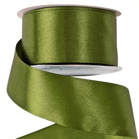 Saténová stuha 38mm x 22.86m - Olivová zelená